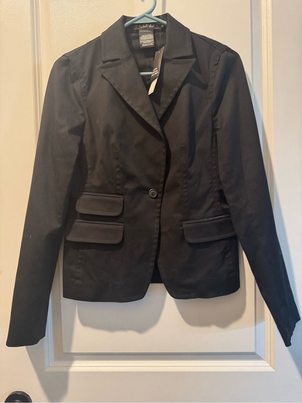 Laundry By Shelli Segal Black Women's Single-Button Blazer